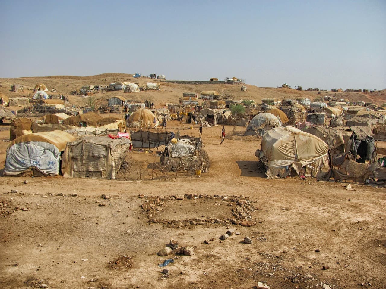 a  refugee camp
