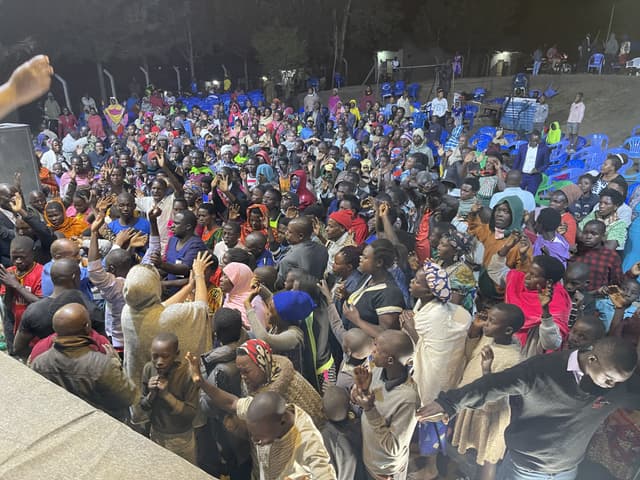 A revival gathering
